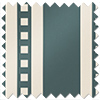 The British Stripe Co. Edgar, Teignbridge No.1 - Twist&Fit Roman Blind